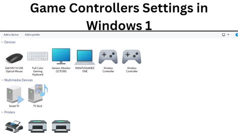 game controller|Game Controller Settings Window (Windows Common Shell DLL) .